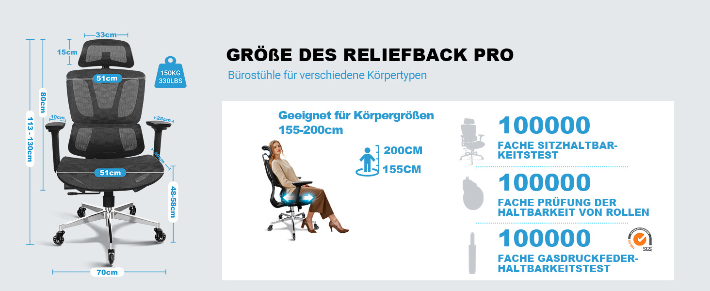 Ергономічне крісло для офісу, 4D підлокітники, регульована глибина сидіння, 4-рівневий нахил, гумові колеса, сітчаста сидіння, висока спинка, для великих людей, Homeoffice & Gaming, чорне ергономічне крісло з сітчастою подушкою сидіння