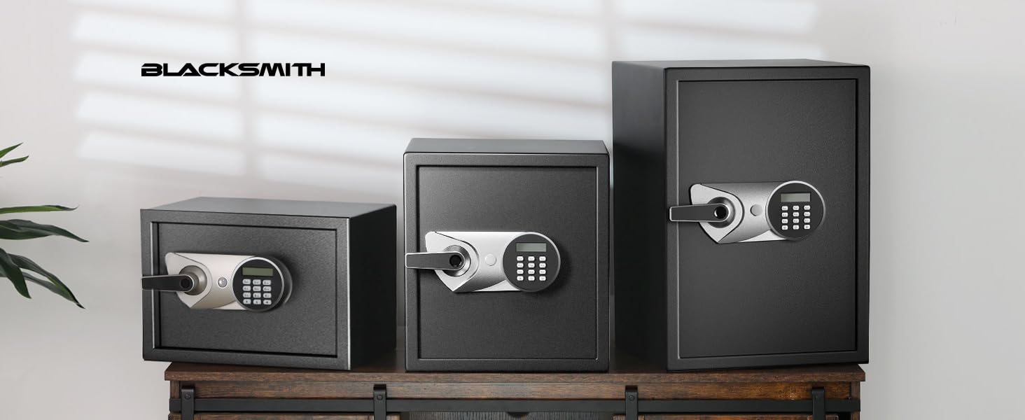 Сейф Tresor BlackSmith для дому та офісу: великий, з біометричним сканером, вогнестійкий, 35x31x50 см