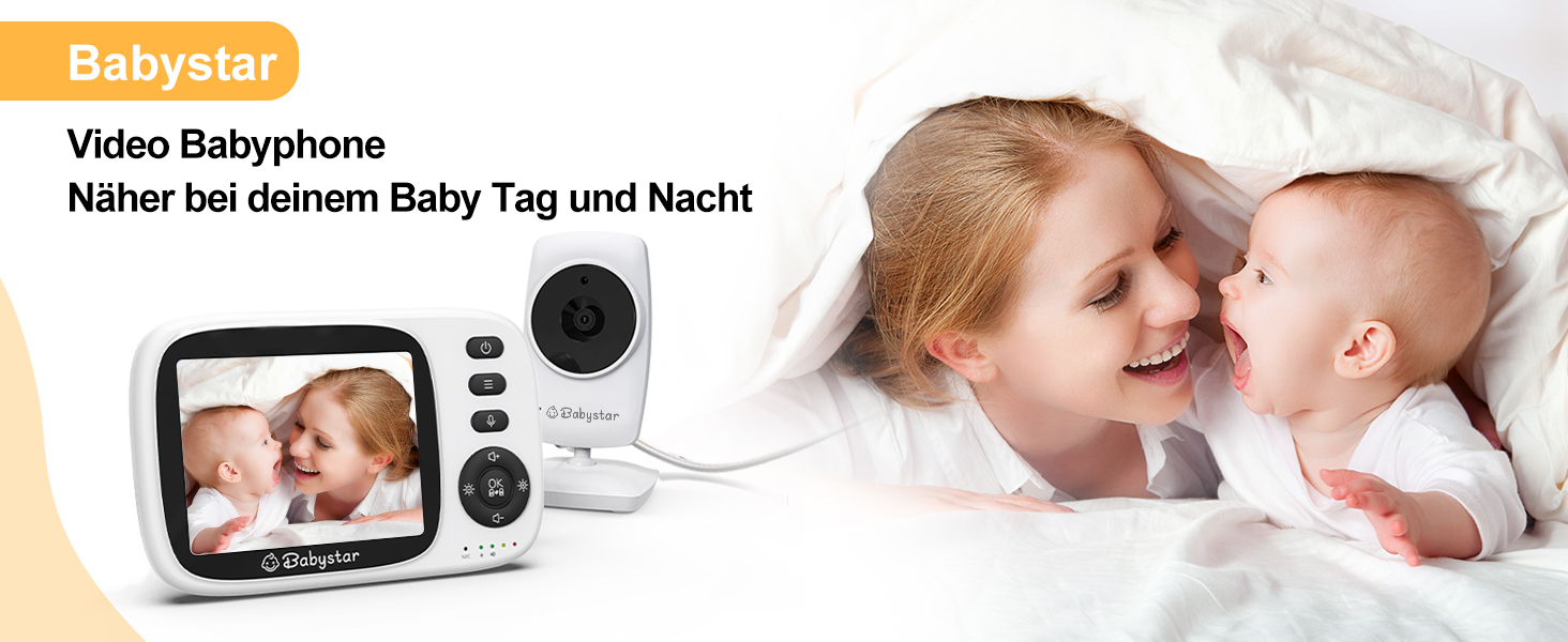 Відеоняня Babystar з камерою та екраном 3.2