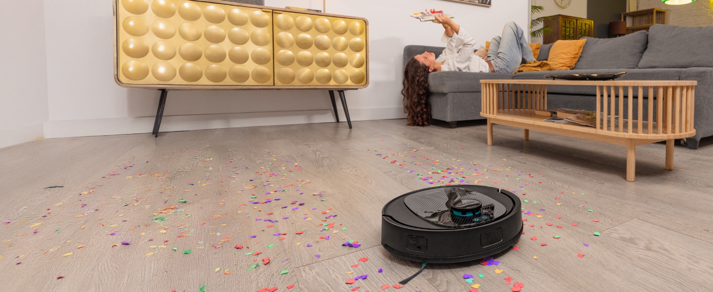 Робот-пилосос Cecotec Conga 7690 Immortal: Lasernavigation, 7000 Pa, 4-в-1 (пилосос, мийка, моп), автопорожнення, силіконова щітка