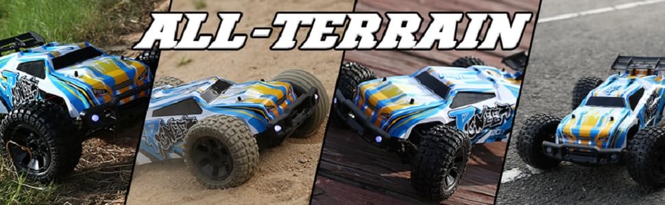 Радіокерований позашляховик DEERC 9205E 1:10 4WD, 48 км/год, 2 акумулятори - іграшка для дітей та дорослих