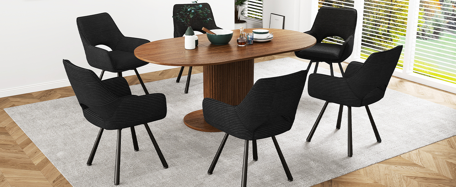 Набір обідніх стільців 4 шт. з поворотним механізмом 360°, стільці з підлокітниками на металевих ніжках, підходять для обідньої кімнати, м'які стільці з велюру, бежевого кольору