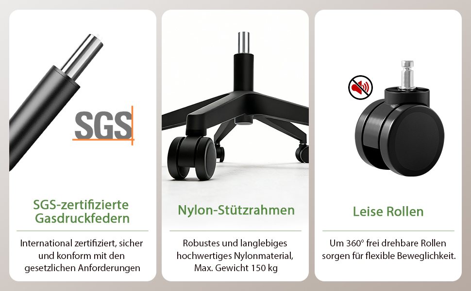 Ергономічне крісло для офісу, регульоване по висоті, поворотне з підтримкою попереку та підголівником, функція відкидання 90°-130°, максимальне навантаження 150 кг, чорний колір, X-Large