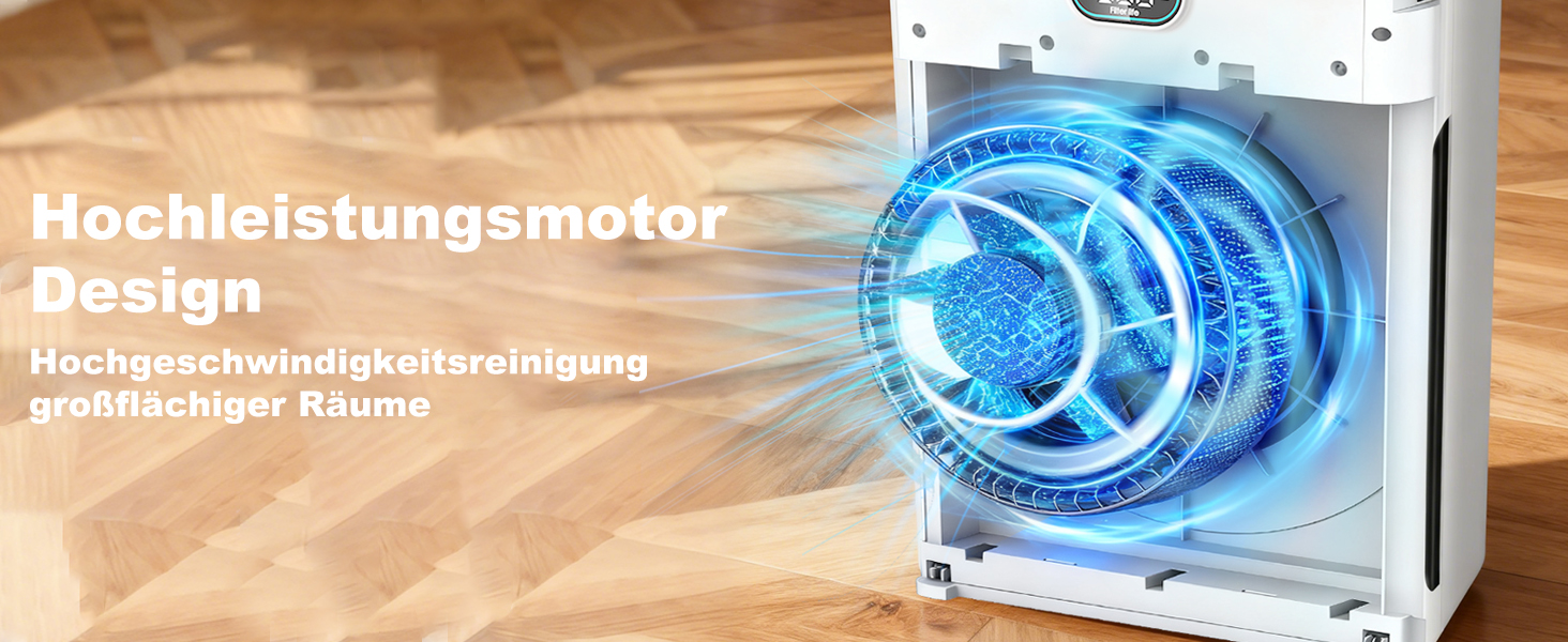 Повітряочисник HEPA з керуванням через додаток, LED-дисплей, тихий режим (22 dB), CADR 250 м³/год, для кімнат до 90 м², режим для тварин, видаляє 99,97% пилу, пилку, шерсті та запахів