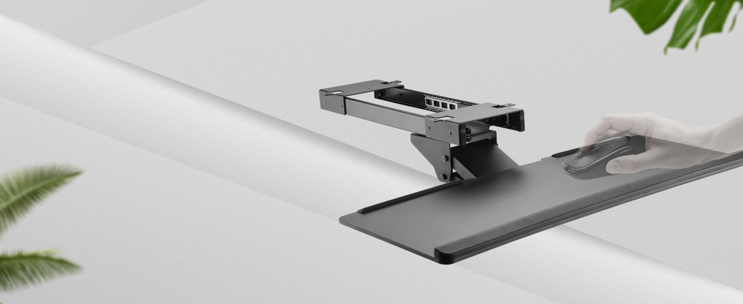 Підставка для клавіатури Ricoo - висувна, поворотна, настільна, універсальна, ергономічна, для ПК, CZ0200