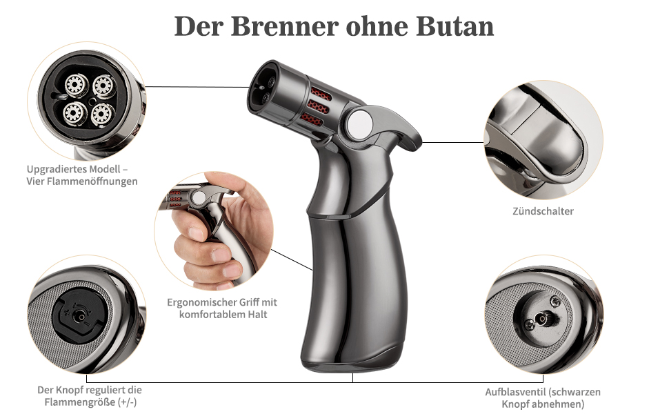 Набір для копчення віскі – Old Fashioned Cocktail Geschenkset з 6 ароматичними дерев'яними чіпсами, 4 гранітними камінцями, запальничкою та аксесуарами для любителів віскі та коктейлів (без бутану) (силіконова куля & гранітні камені)