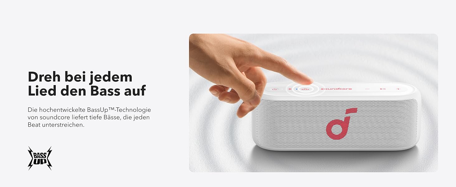 Soundcore Select 2S: Портативна Bluetooth-колонка з 20W, BassUp™ та IPX7 захистом (біла)