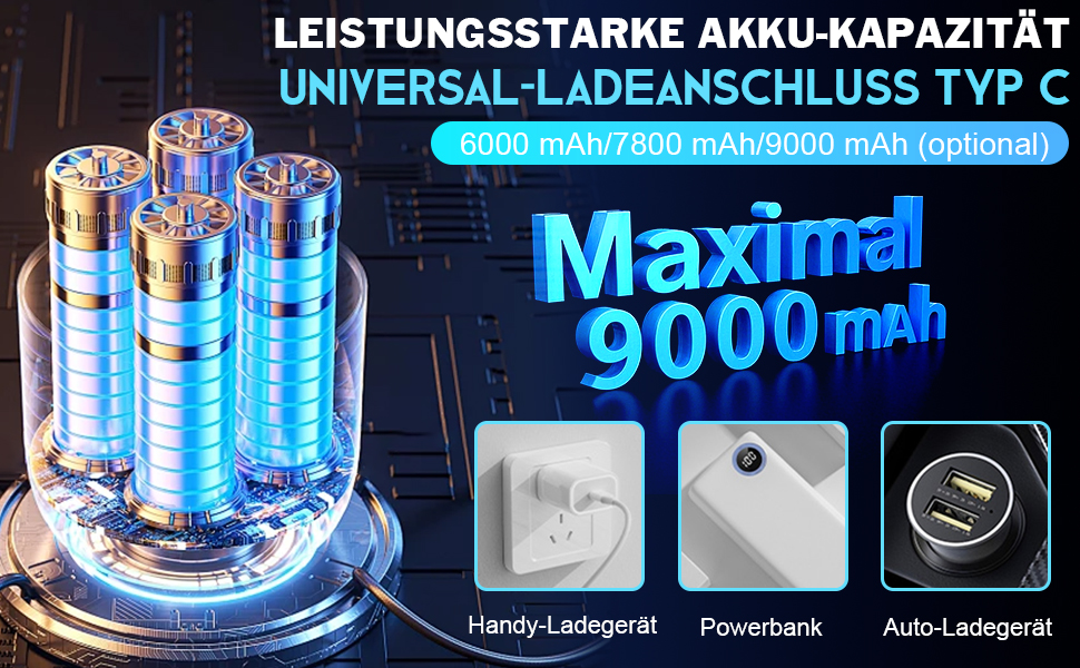 Набір для душу на кемпінг Green 6000mAh з цифровим дисплеєм та регулюванням, для дому та подорожей