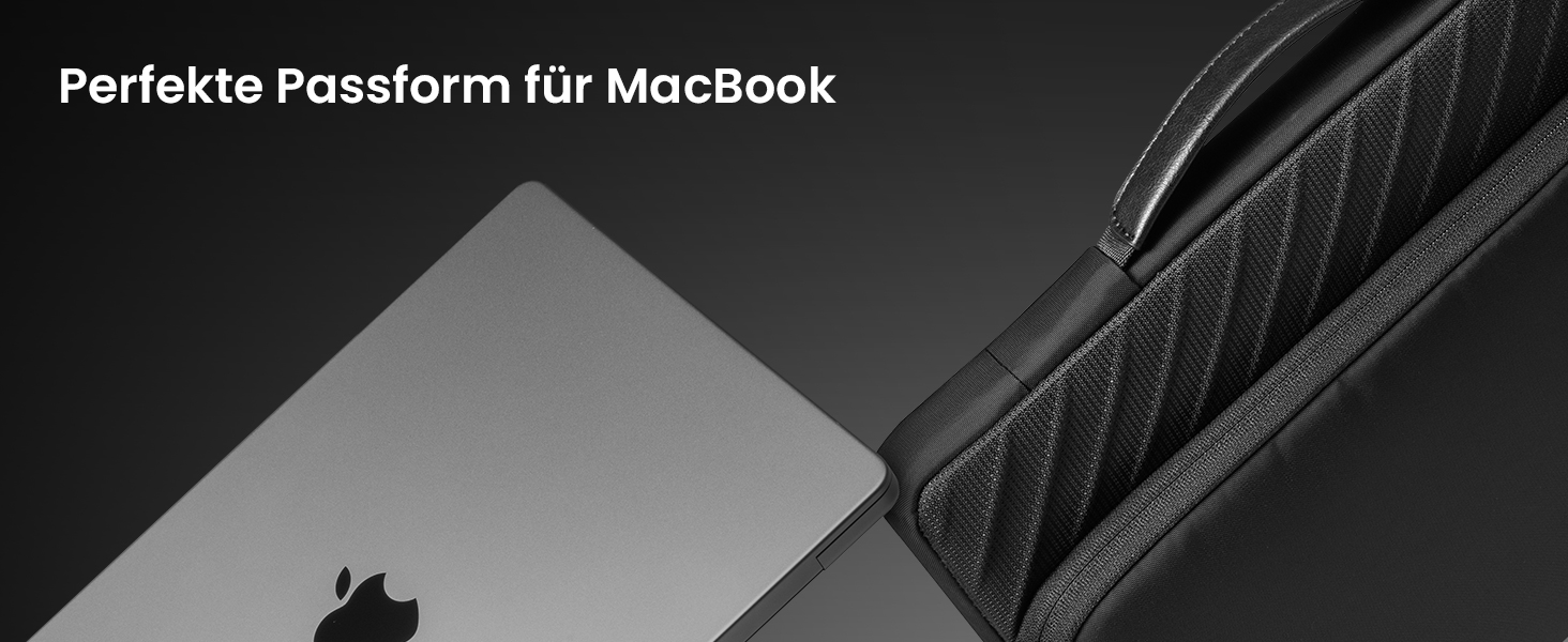 Сумка для ноутбука tomtoc 360° Business для MacBook Air M5 та MacBook Pro 13 дюймів, чорна, преміум-якість