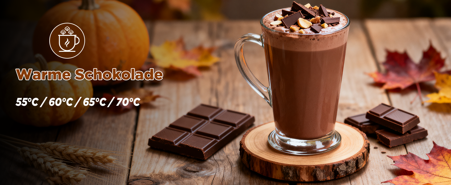 Електричний спінювач молока 5-в-1 з нержавіючої сталі, 500 мл, знімний контейнер, контроль температури, для гарячого та холодного молока, капучино, лате