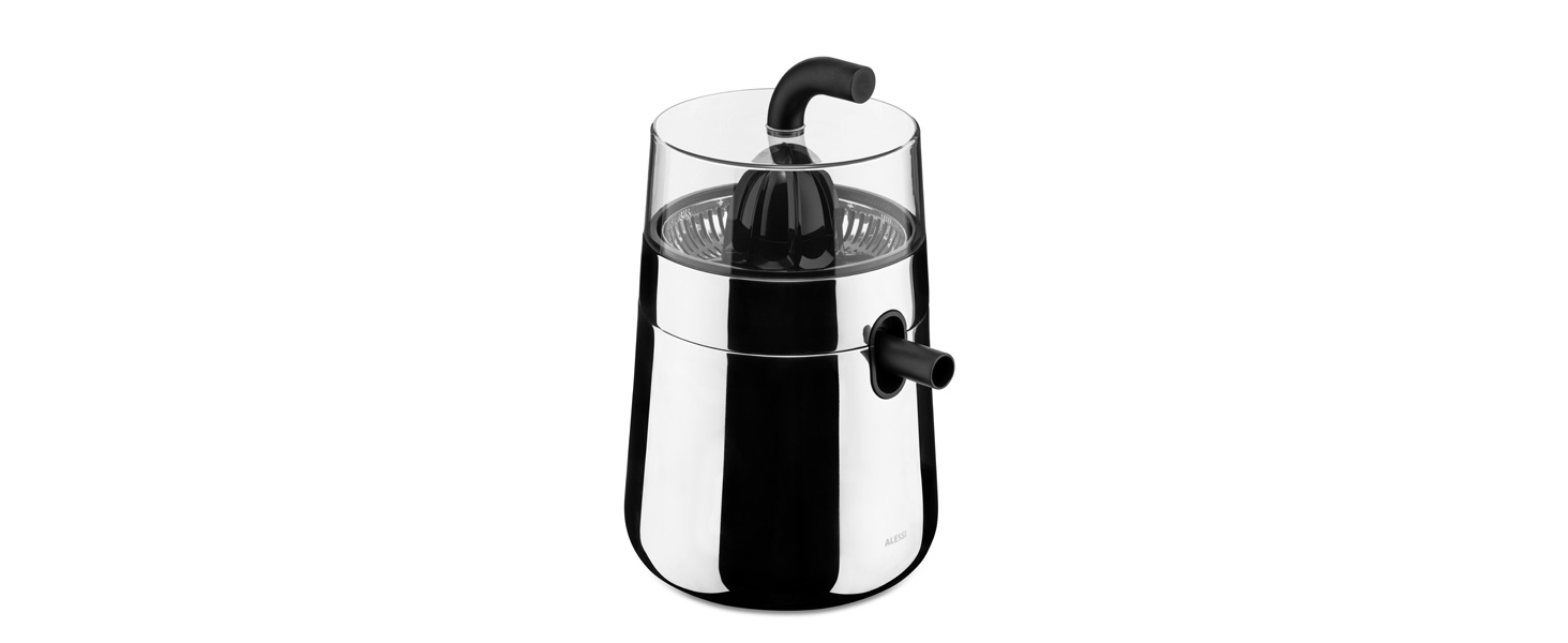 Тостер Alessi Plissé MDL08 W - Дизайнерський тостер з 6 рівнями підсмажування, термостійкий пластик, європейська вилка 850 Вт, чорний