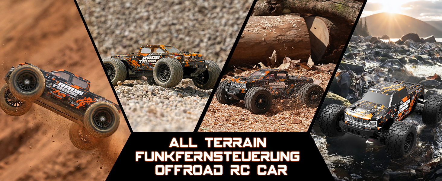 Радіокерований позашляховик Haiboxing 1/18 4WD 36 км/год - RC Monster Truck для дітей та дорослих 18859E