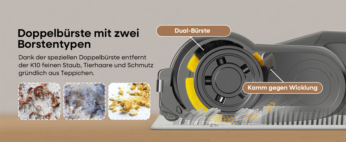 Акумуляторний пилосос ElecKeys K10 50000Pa/580W 70хв, бездротовий з LED дисплеєм, 1.8л, анти-заплутування, для шерсті тварин, килимів, підлоги, авто, синій