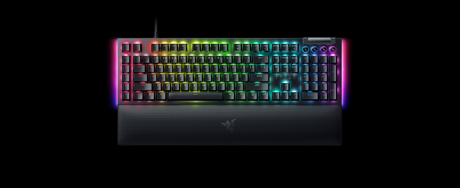 Механічна ігрова клавіатура Razer BlackWidow V4 Green Switch QWERTZ DE з RGB Chroma підсвічуванням та макро-клавішами