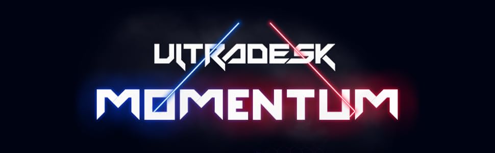 Ігровий стіл ULTRADESK Momentum, килимок розміру XXL, підставка для мобільного телефону, підстаканник, з можливістю завантаження до 130 кг, 152,5x70 см