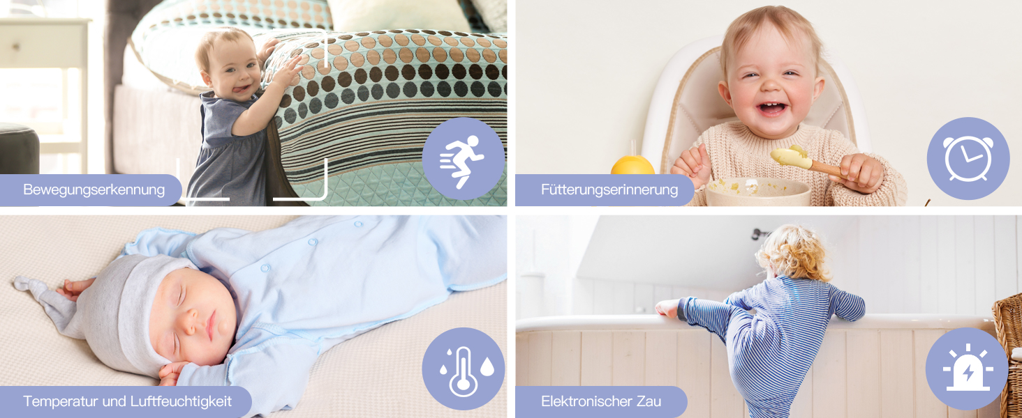 Радіоняня ARENTI з 2 камерами та додатком 2K/3MP, 5