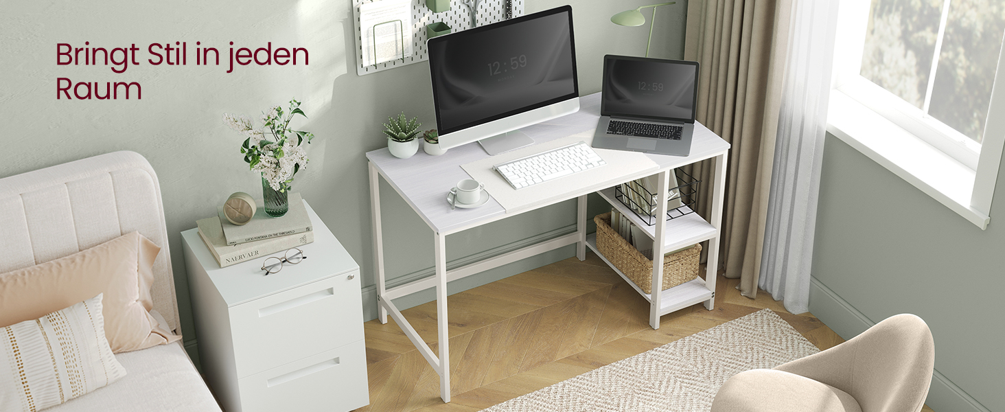 Стол письмовий VASAGLE 100x50x76 см, комп'ютерний, офісний, вінтажний стиль, для робочого кабінету, спальні, вітальні, коричнево-чорний