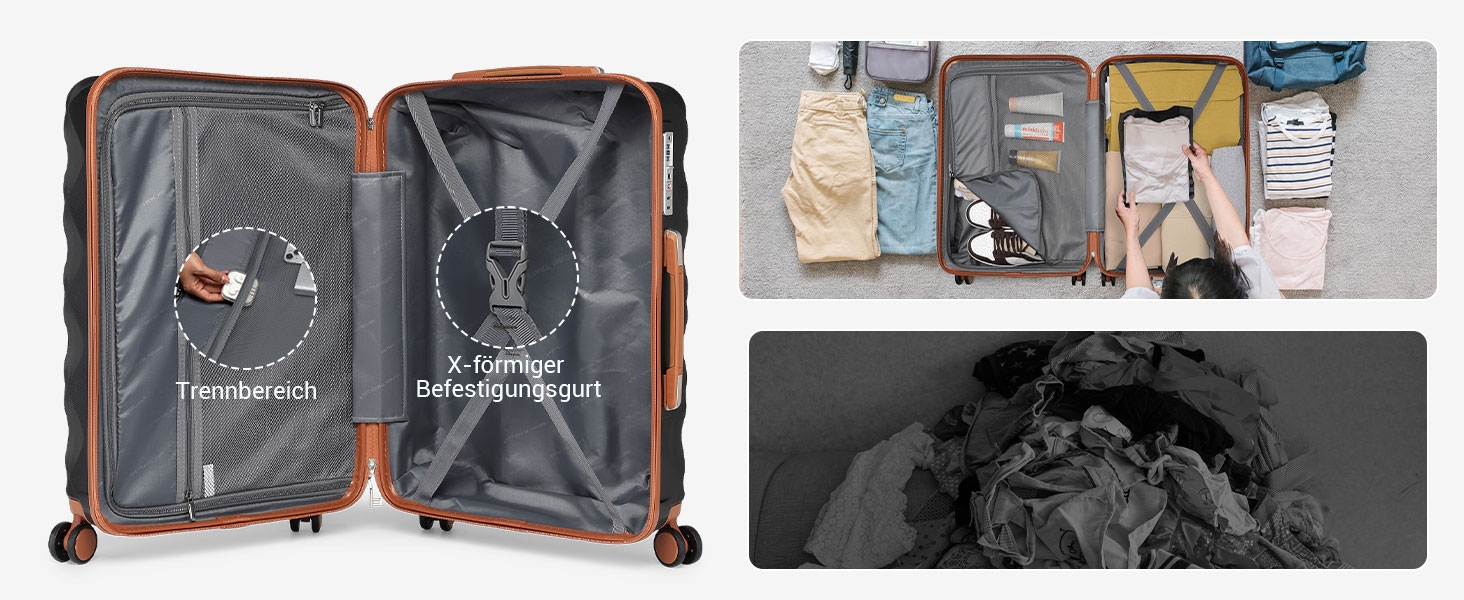 Чемодан ручної поклажі British Traveller 54x36.5x21.5 см з косметичкою, ABS+PC, 54x36.5x21.5 см