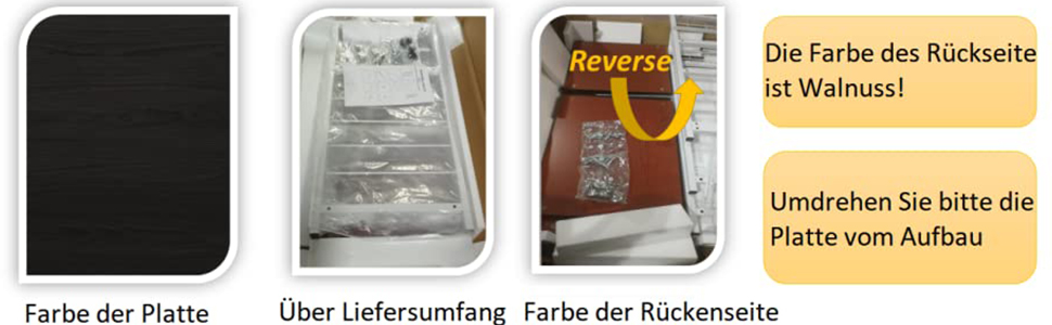 Стелаж для кухні Soges: місткий, з 3 полицями, для мікрохвильової печі, чорний (темно-коричневий)