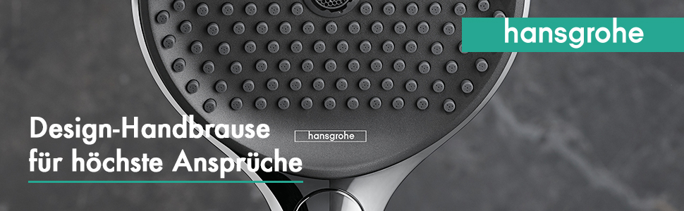 Душова лійка Hansgrohe Rainfinity з ручним душем, 3 режими струменя, антивапнясте покриття, круглий дизайн (130 мм), хром