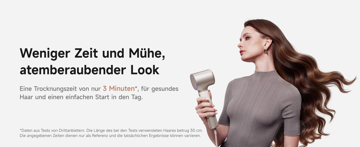 Фен для волосся Laifen Neo Special Starlight: безщітковий мотор 110 000 об/хв, іонізація 200 млн негативних іонів, інтелектуальний контроль температури, 2 магнітні насадки