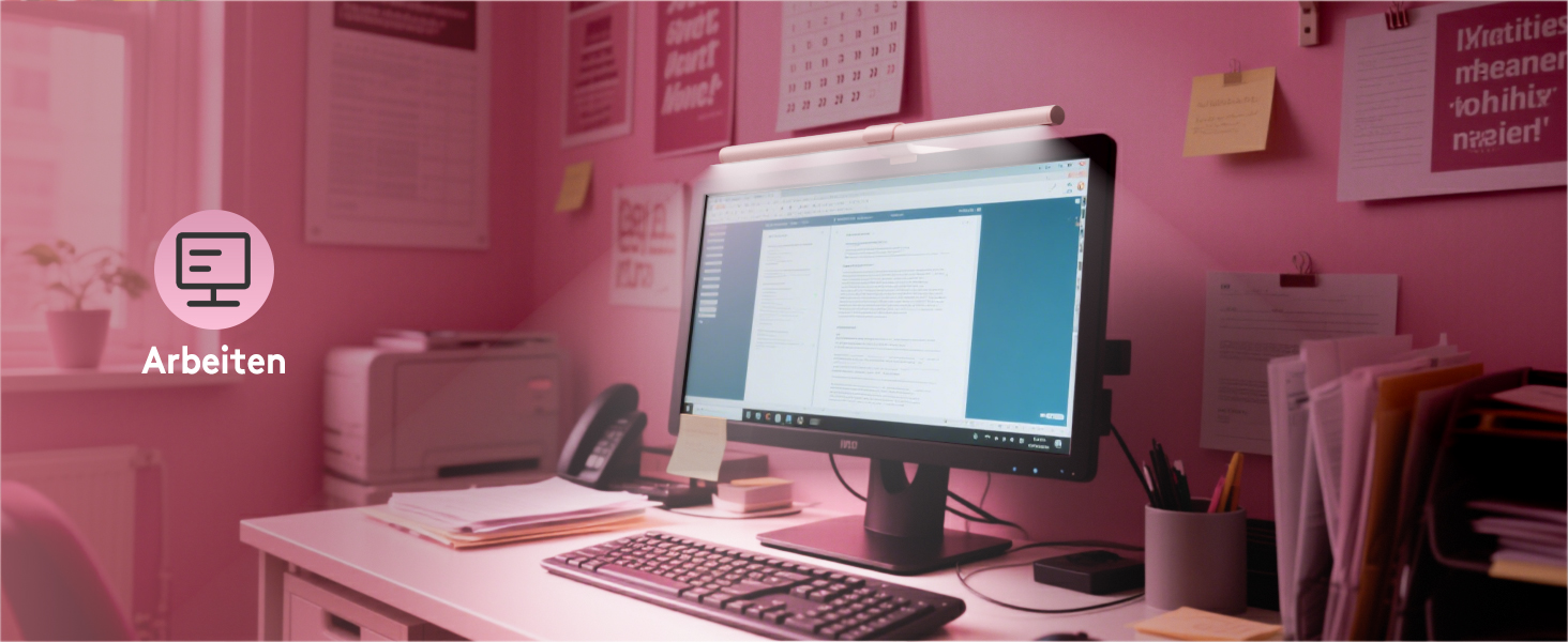 RGB-лампа для монітора Quntis 51 см з підсвічуванням, пультом керування, 15 режимів, для геймінгу, USB, для ПК, офісу