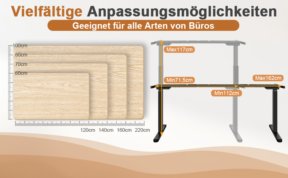 Регульований за висотою стіл (підйомний) електричний з 2 моторами, чорний. Панель керування з 3 пам'яттю, максимальне навантаження 200 кг. Тільки каркас.