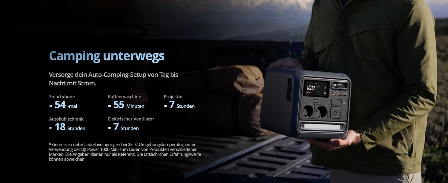Портативна зарядна станція DJI Power Station 1024Wh 2600W, LiFePO4 акумулятор, швидка зарядка, сонячна панель, для кемпінгу та дому