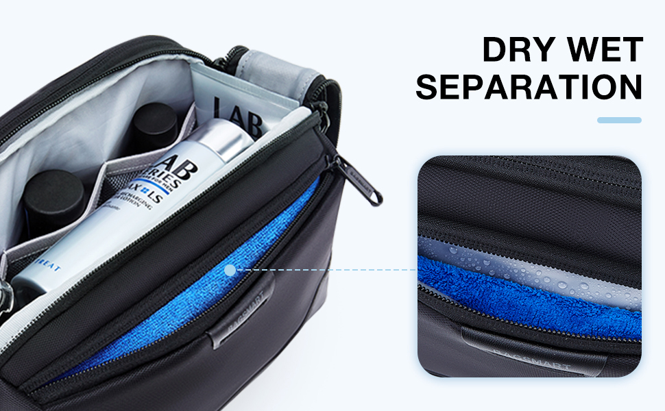 Туалетна сумка BAGSMART Dopp Kit 28х16х13 см чорна