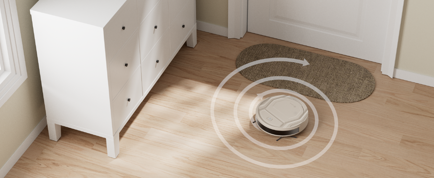 Робот-пилосос LEFANT M210P, супертонкий робот-пилосос, потужність всмоктування 2200 Па, час роботи 120 хв, Wi-Fi, оптимізований для килимів, шерсті домашніх тварин, твердої підлоги, робот-пилосос із зарядною станцією, сіре шампанське M210P Champagne Grey