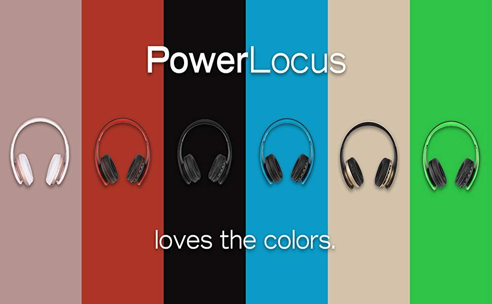 Накладні навушники PowerLocus Bluetooth, HiFi стерео, Складні, Мікрофон, SD/TF, FM, для iPhone/Android