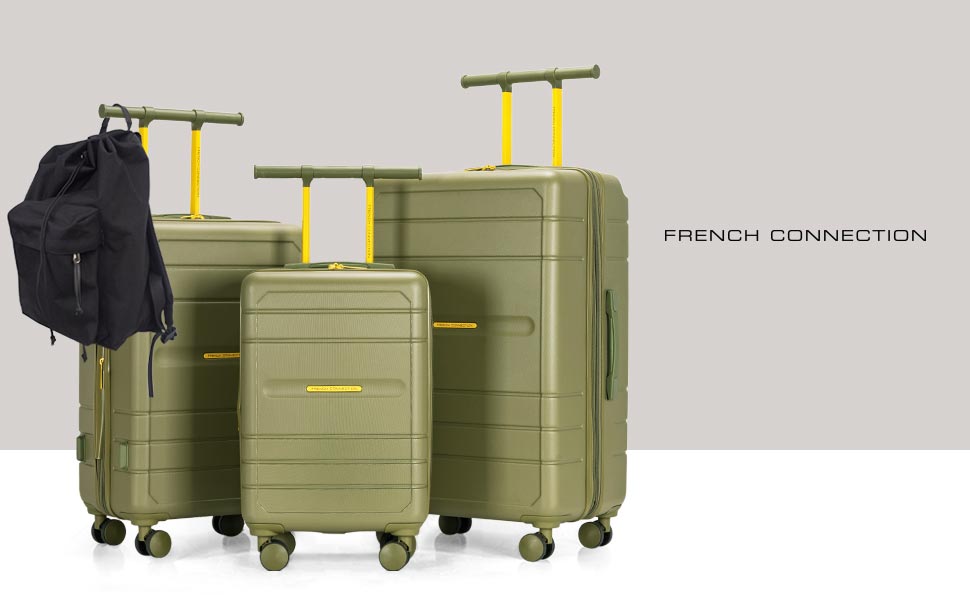 Набір валіз French Connection Le Voyage, 22 дюйми, колір Salbei (салатовий)