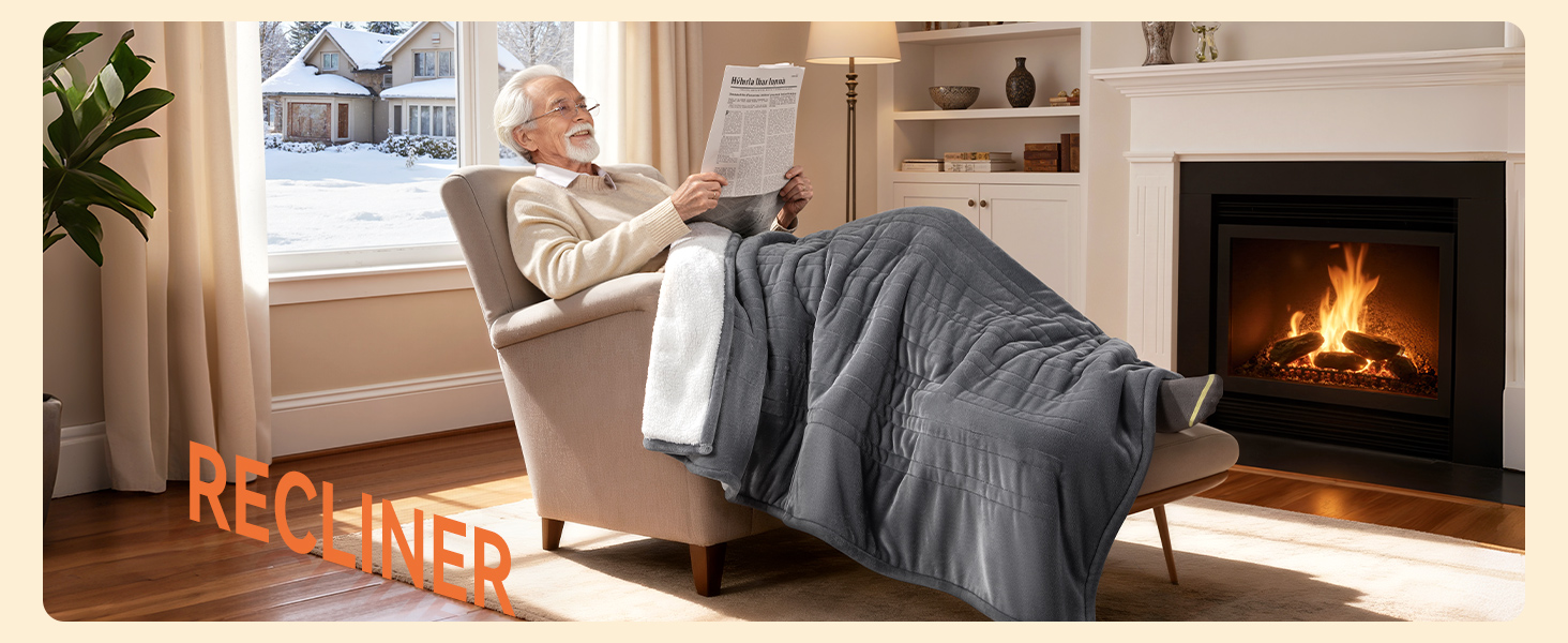 Електрична ковдра з автовимкненням та 9 зон нагріву 200x180 см, таймер 1-9 год з функцією пам'яті, швидкий нагрів та рівномірний розподіл тепла, двостороння фланель та штучне хутро