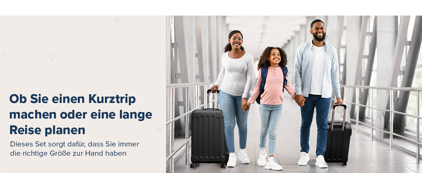 Набір валіз TRVLMORE 2 шт. з твердим корпусом - Чемодан та набір ручних валіз - Набір валіз 2 шт. - Набір валіз для подорожей 2 шт. - Набір валіз з твердим корпусом 2 шт. - Набір ручних валіз 2 шт. - Чорний набір валіз 2 шт.