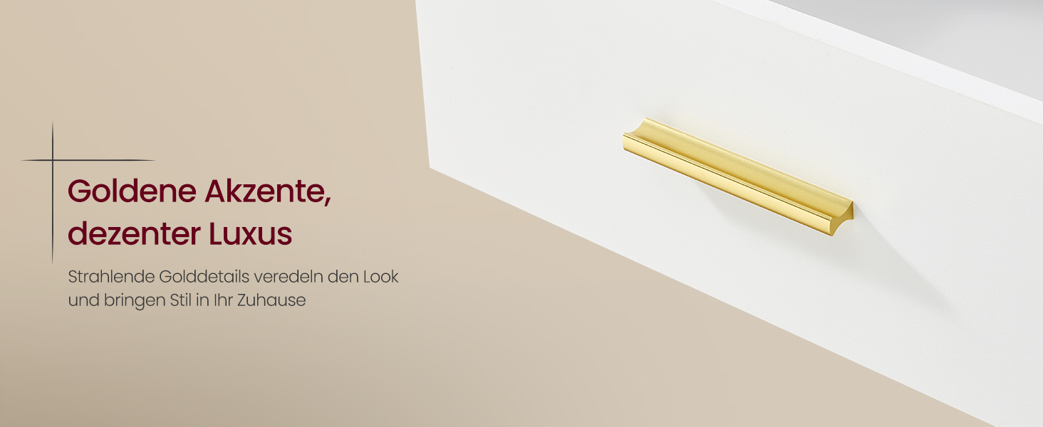 VASAGLE Custos: Набір з 2 тумбочок з LED-підсвіткою та зарядкою, білий, з шухлядами та USB-портами