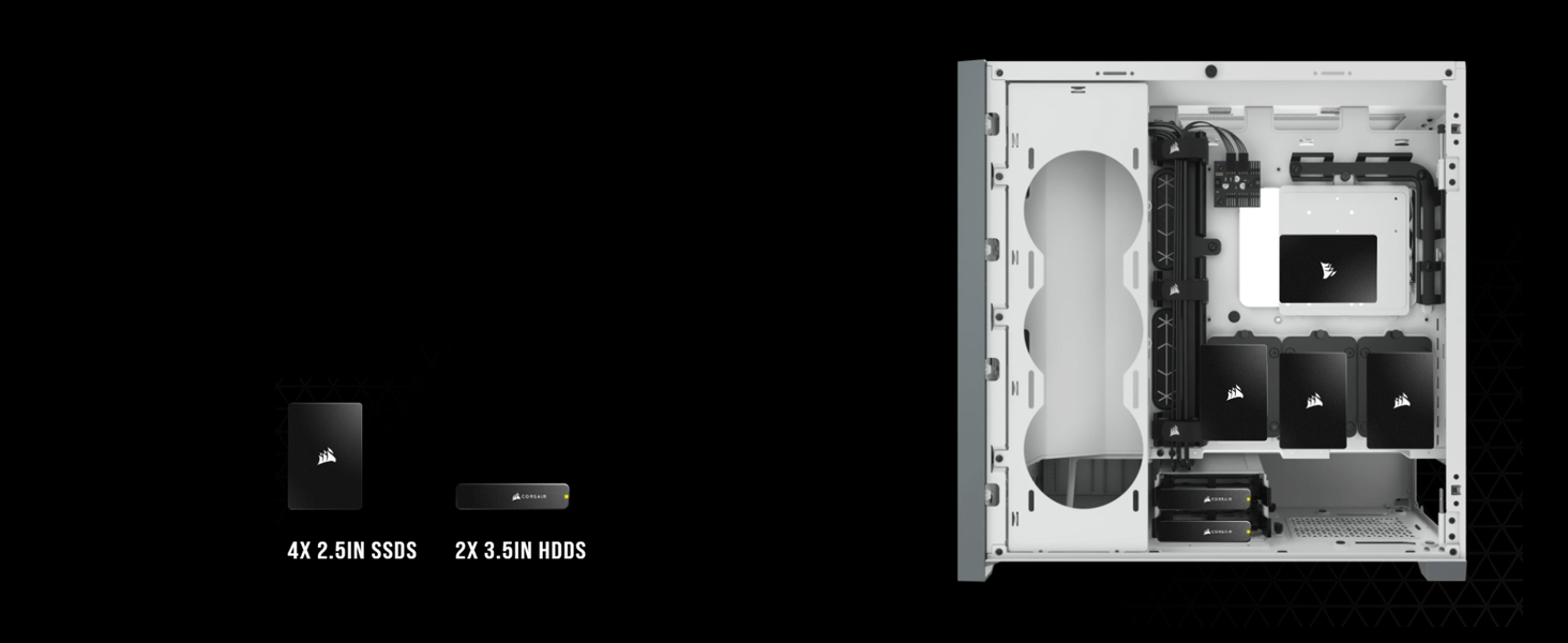 Вентилятор AF120 RGB, iCUE Lighting Node PRO, чорний, 5000D RGB Airflow Mid-Tower, 3