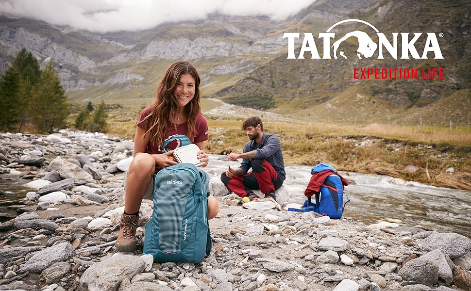 Туристичний рюкзак Tatonka Hiking Pack 20л з вентиляцією спини та чохлом від дощу - Легкий, зручний рюкзак для походів зі світловідбивачем RECCO - Жіночий та чоловічий - 20 літрів 20 літрів Синій