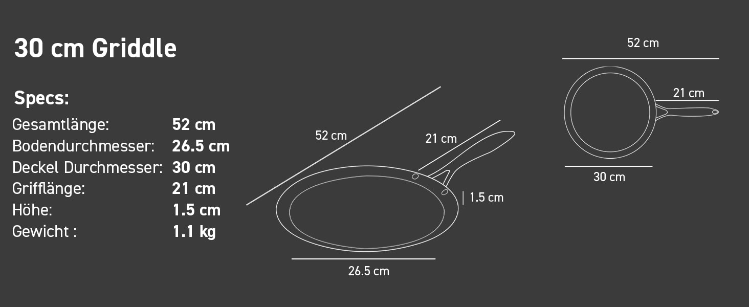 HexClad 30 см гібридна сковорода-гриль з нержавіючої сталі з ручкою Stay-Cool, без PFOA, придатна для миття в посудомийній машині та духовці, з антипригарним покриттям, сумісна з індукційними, керамічними, електричними та газовими плитами