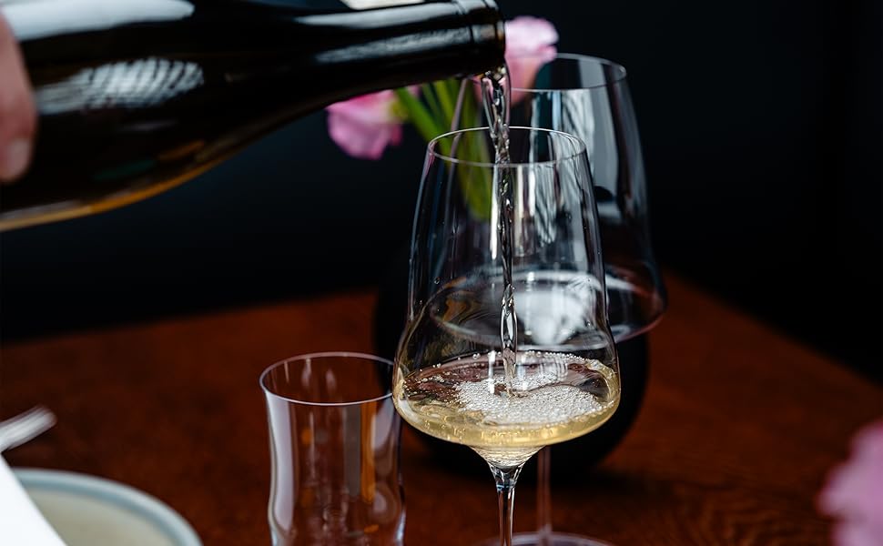 Бокали для білого вина Josephinenhütte® JOSEPHINE N°1, 2 шт. Ручна робота, бласт, для рожевого вина, інтенсивний аромат