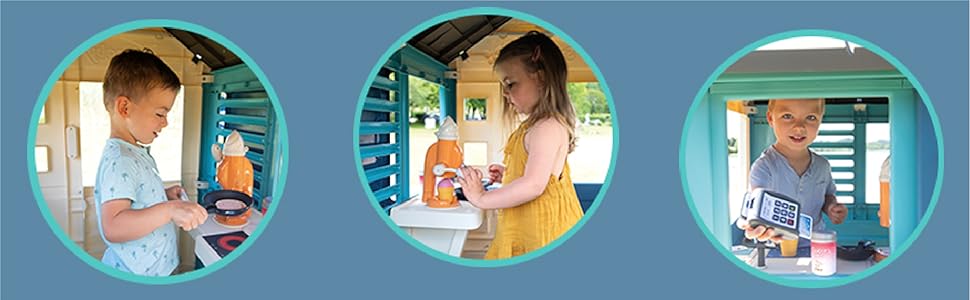 Дитячий будиночок Smoby Sweety Corner для дівчаток з аксесуарами, для вулиці та в приміщенні, з 2 років