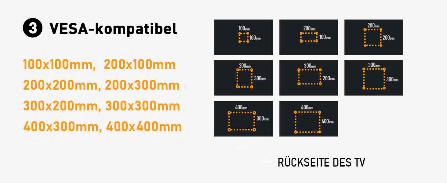 Підставка для телевізора Perlegear на колесах, мобільна, поворотна, нахильна, для телевізорів 30-70 дюймів, до 40 кг, VESA 400x400 мм
