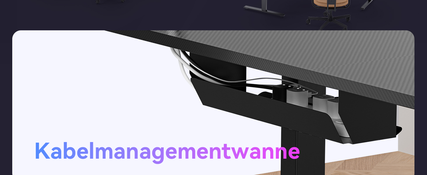 Електричний кутовий стіл WALKINGDESK 160 x 140 см з регулюванням висоти, чорний. Стіл для офісу, геймінгу та дому з кабелеуправлінням