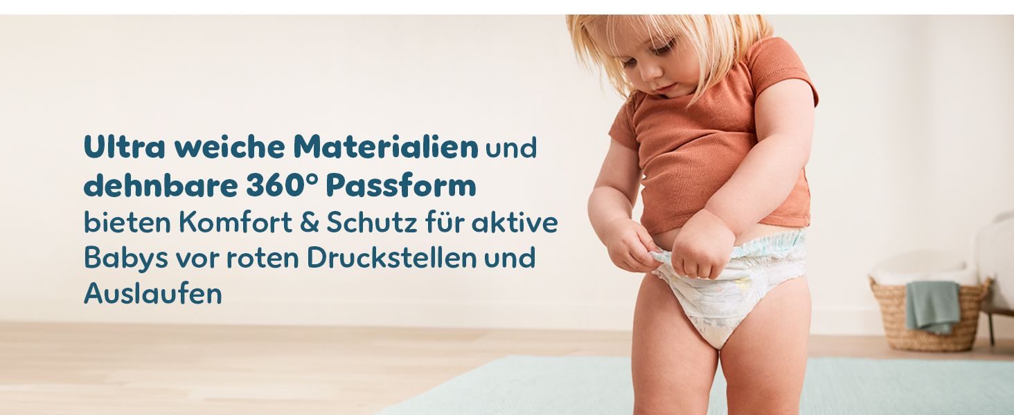 Підгузки-трусики Pampers Premium Protection Pants, розмір 6 (13-19 кг), 132 шт, преміум-захист та комфорт