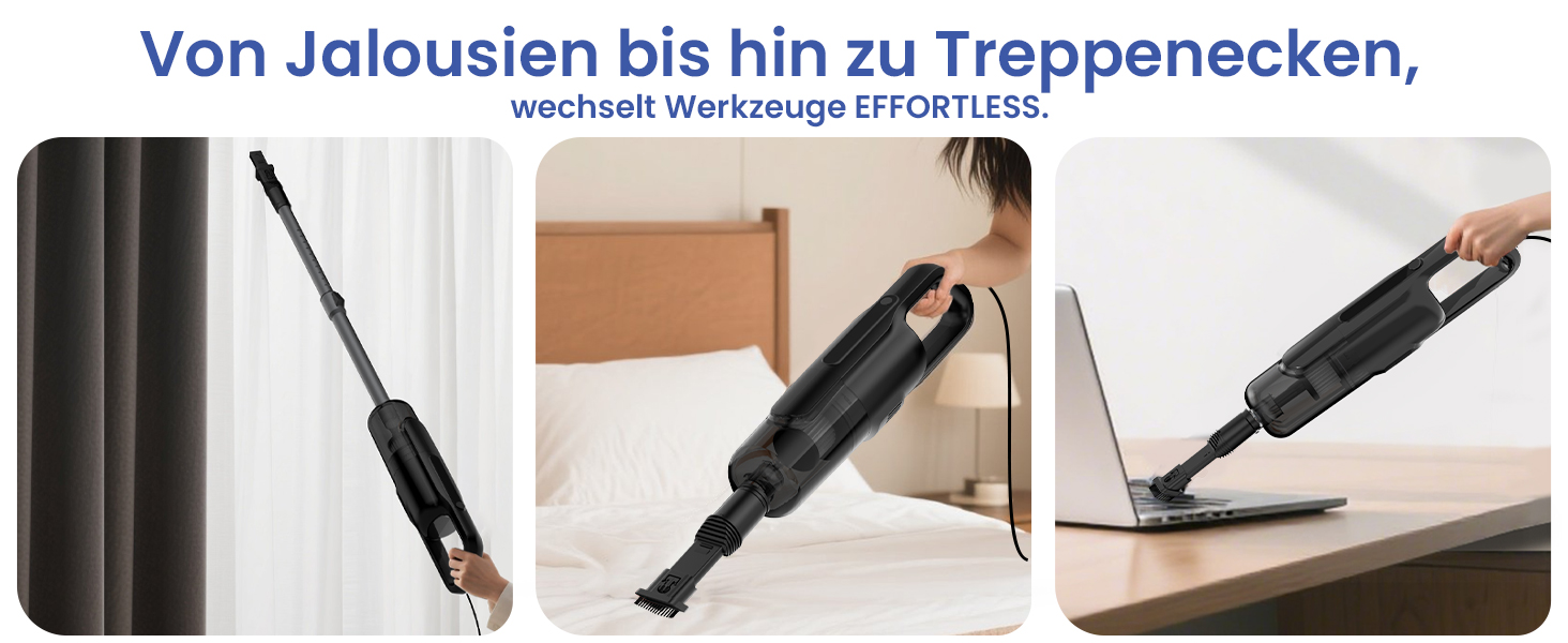 Версолайф C8PRO - пилосос з кабелем, 30000Pa/600W, 6-в-1, для твердих поверхонь, килимів та шерсті тварин, чорний