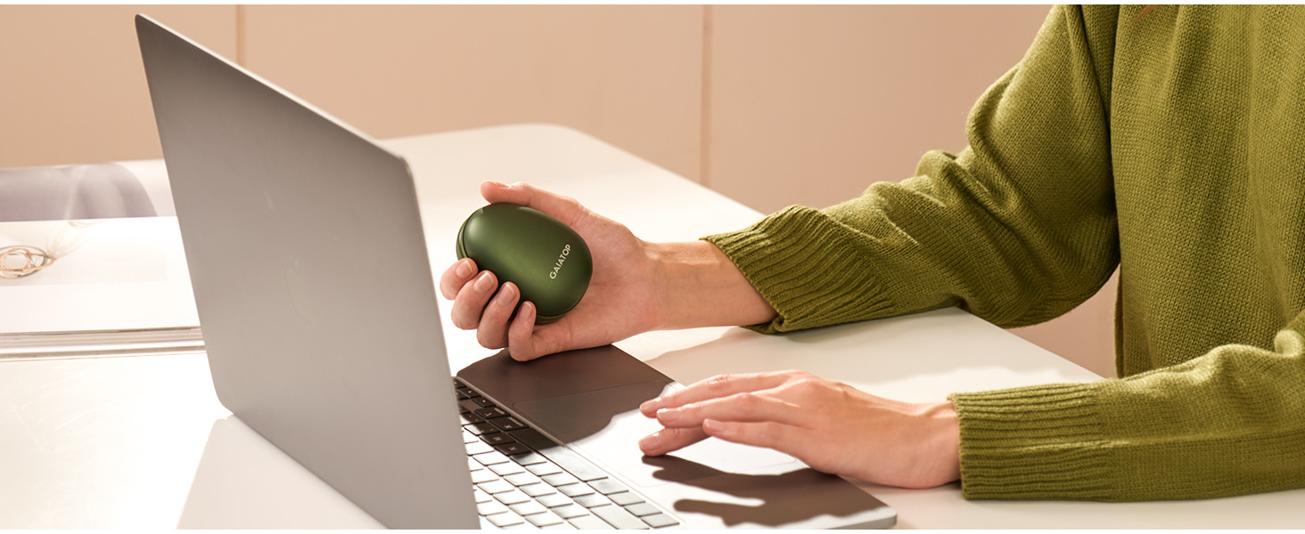 Електричні грілки для рук Gaiatop (2 шт), з магнітною фіксацією, 3 режими нагріву, швидкий нагрів, портативні, багаторазові, для активного відпочинку та подарунків