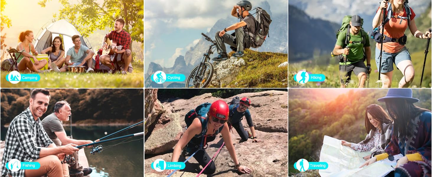 Портативний зарядний акумулятор 60000mAh 45W з LED-дисплеєм та ліхтариком, 7 виходів, чорний. Powerbank для кемпінгу та подорожей