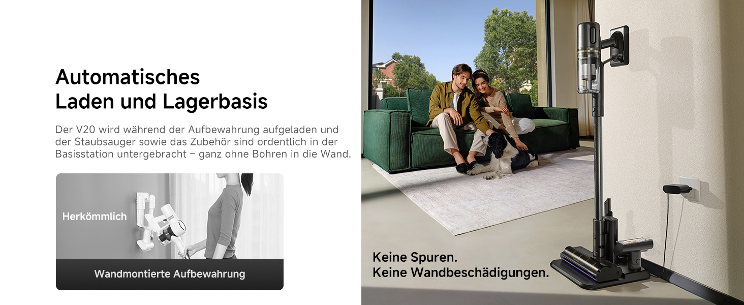 Dreame бездротовий пилосос V20: для твердих підлог та килимів, 24000PA, 90 хв роботи, фільтрація 99.99%, видалення шерсті тварин