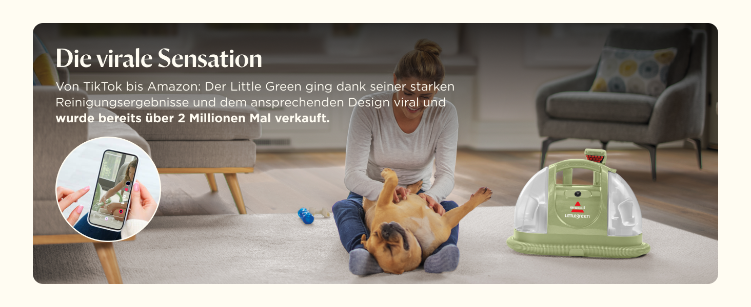 BISSELL Little Green - портативний мийник для килимів та м'яких меблів. Потужний мийник для видалення плям та бруду, для дому, авто та інших поверхонь. Модель 4098N