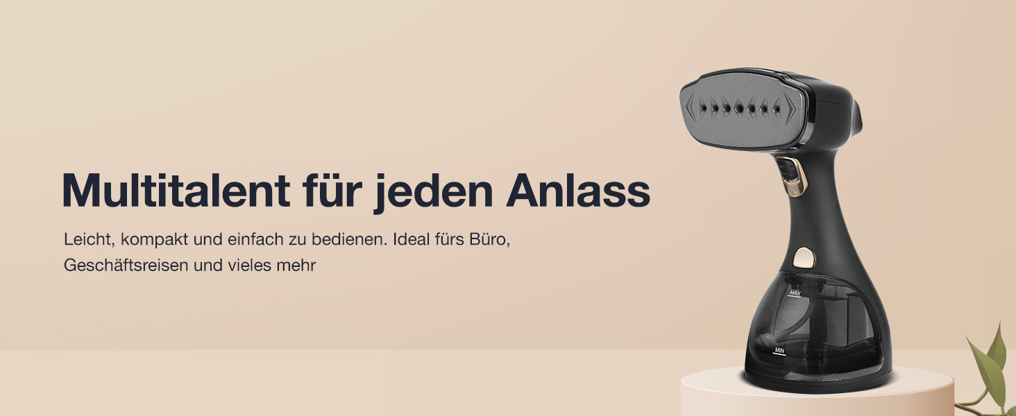 Пароочисник LEBENLANG Steamer - 1500W, 300ml, з рукавичкою та насадками | Професійний відпарювач для одягу, білизна та текстиль | Відпарювач для одягу, білизни та текстилю