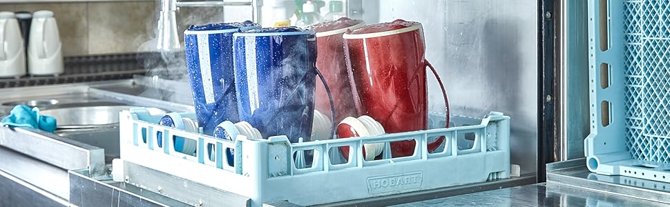 Термос Helios Wave, 1,5 л, пластик, білий, з кришкою-гвинтом, придатний для миття в посудомийній машині